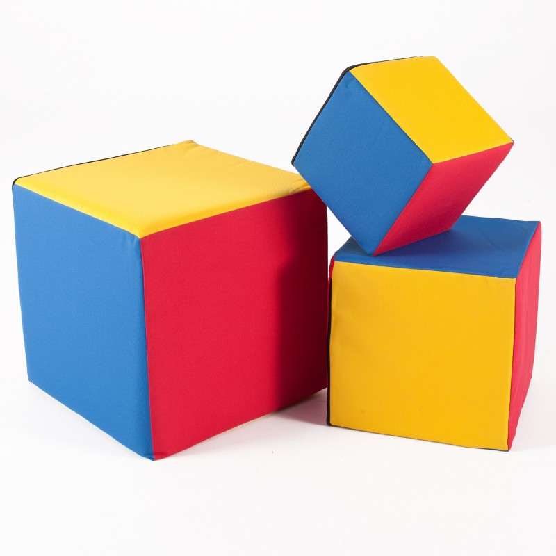 Foam Play Cubes x 3