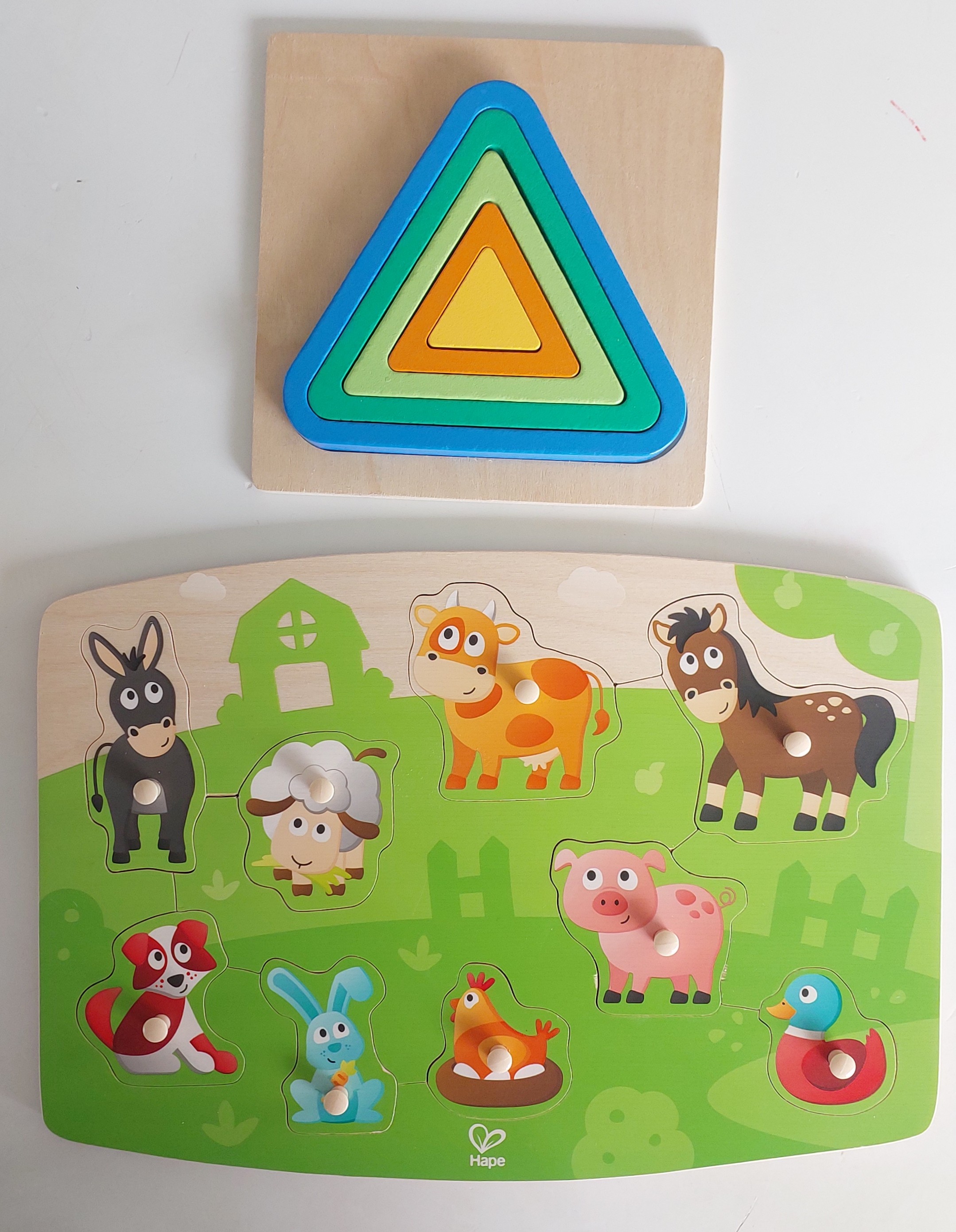 Farm puzzle & Triangle puzzle pack